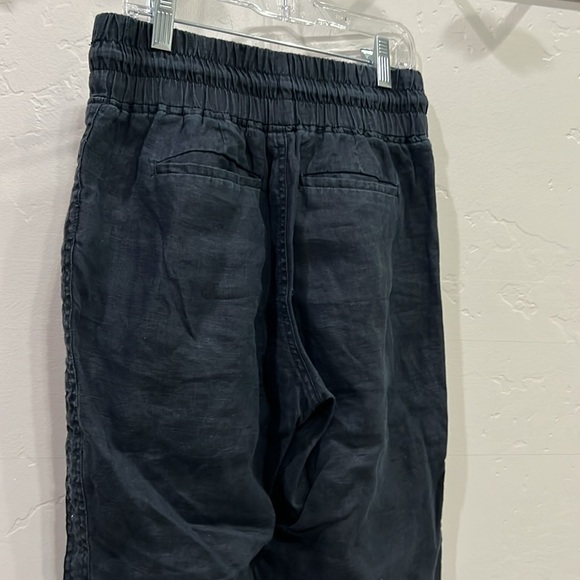 Athleta Retreat Linen High Rise joggers in Black - Picture 5 of 6